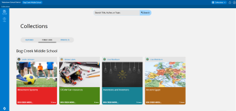 Collections homepage.