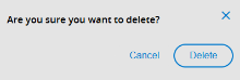 Delete a collection pop-up.